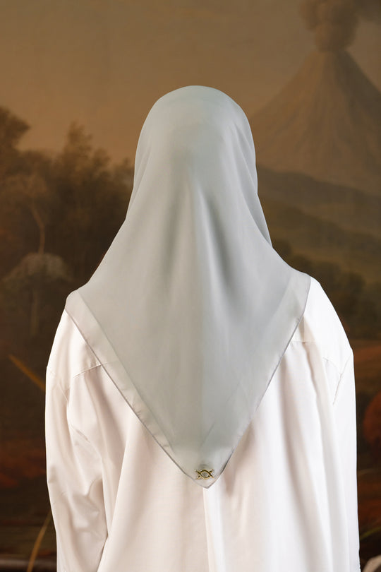 Shaira Square Hijab Instan Aloe Grey