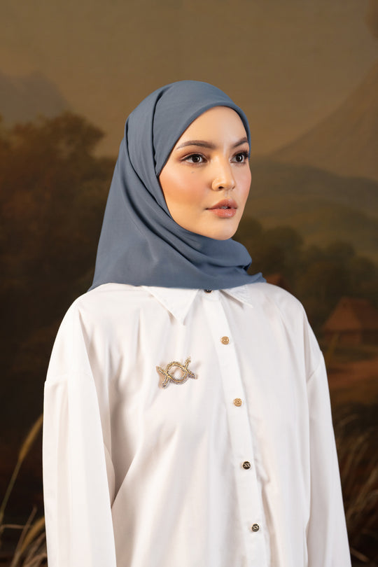 Shaira Square Hijab Instan Burnt Ash