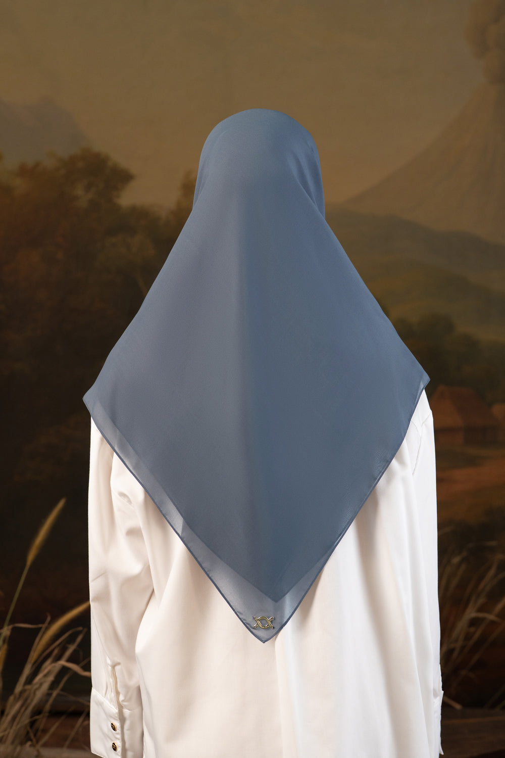 Shaira Square Hijab Instan Burnt Ash