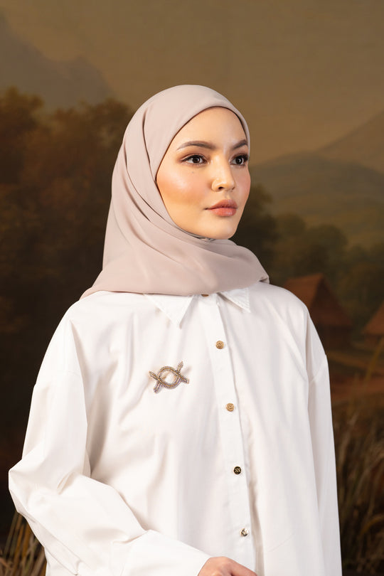 Shaira Square Hijab Instan Golden Butter