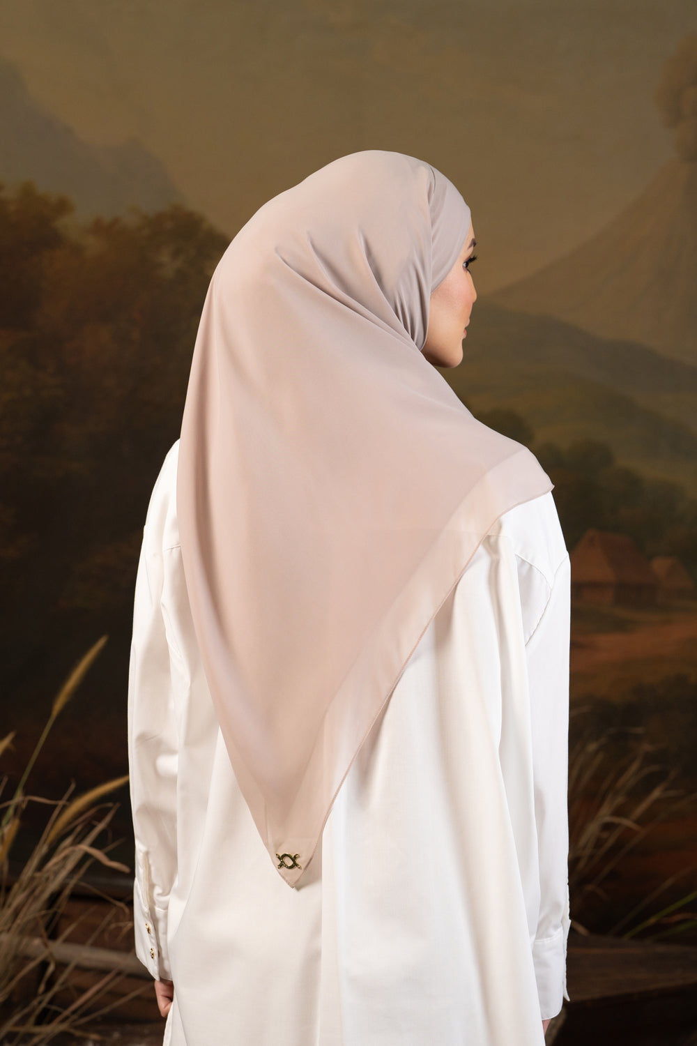 Shaira Square Hijab Instan Golden Butter