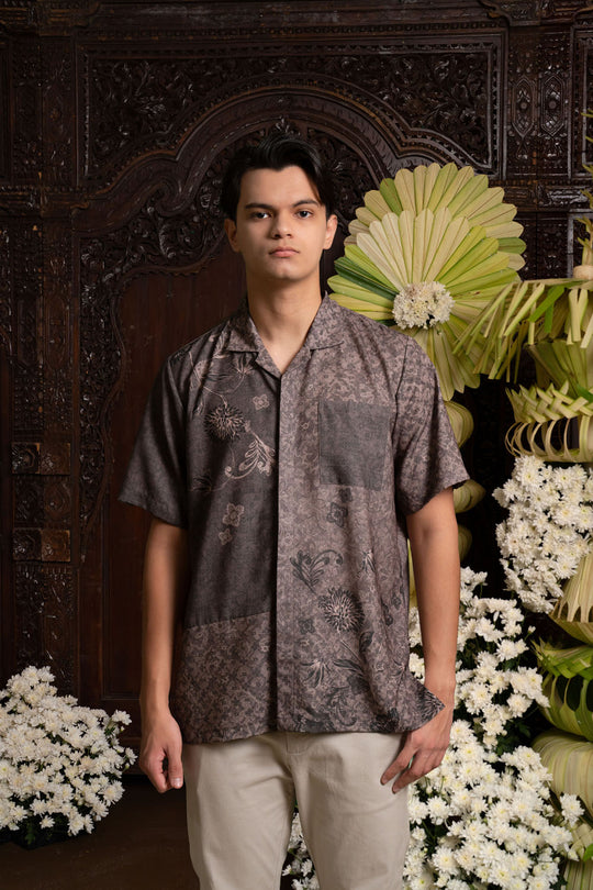 Calanara Shirt Men Bistre Ruby