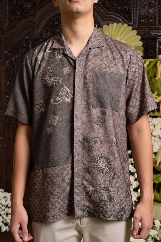 Calanara Shirt Men Bistre Ruby