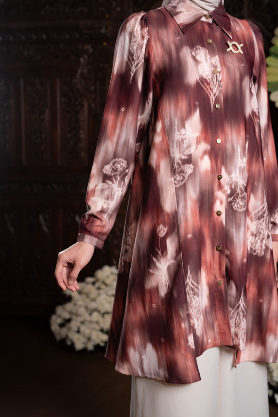 Selara Tunic Dark Crimson