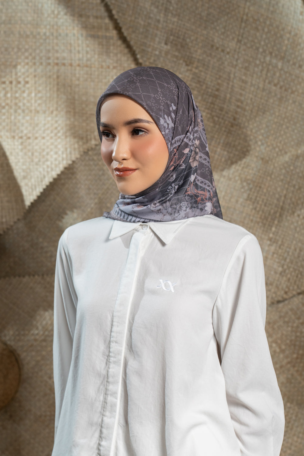 Noura Scarf Dark Mousse