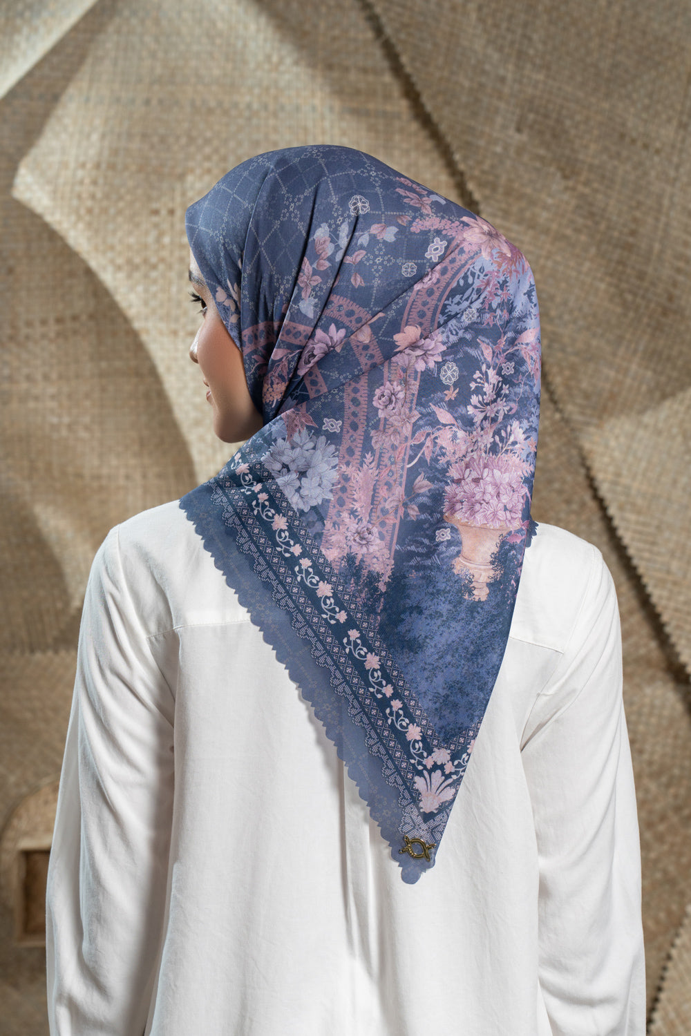 Noura Scarf Blue Berry