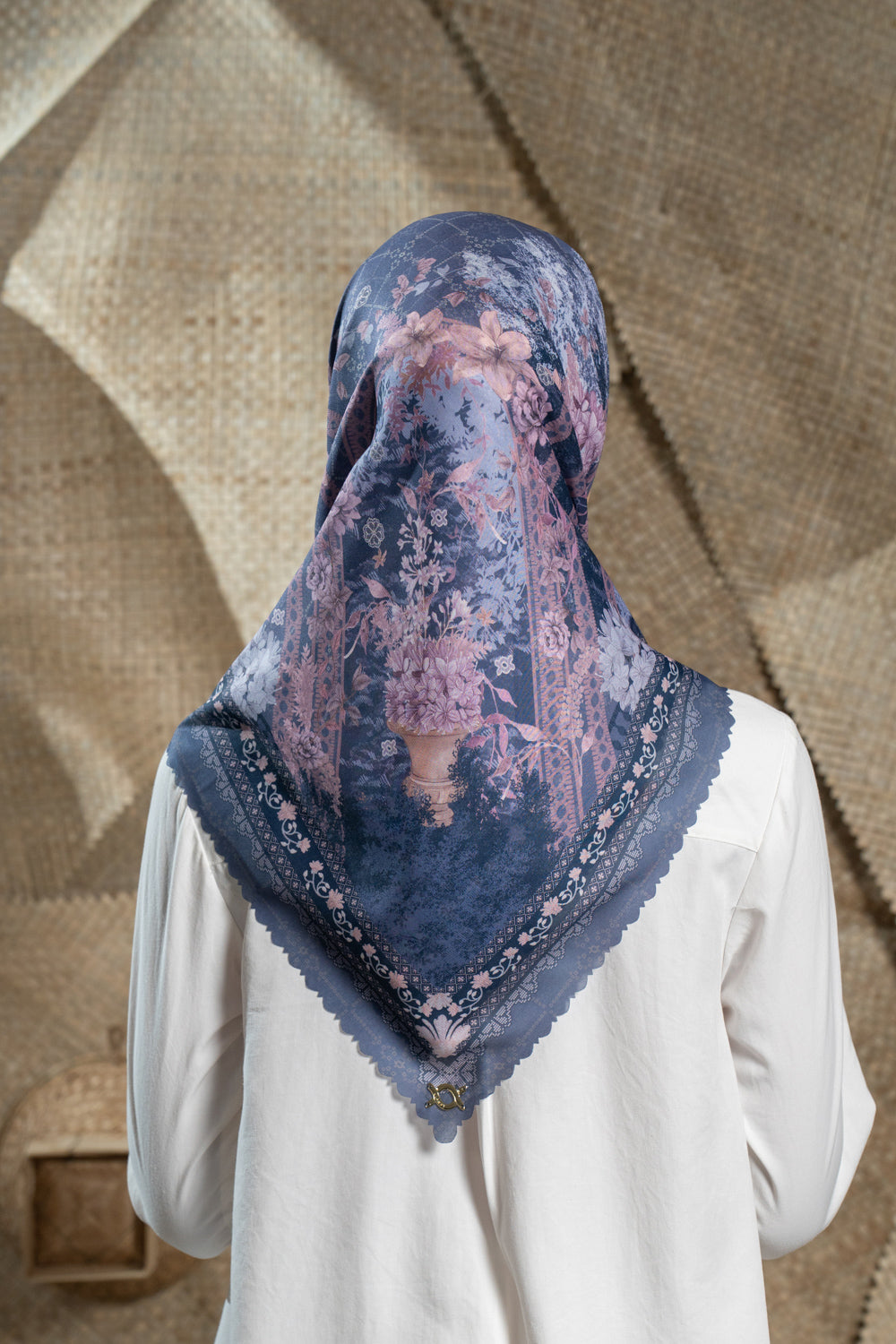 Noura Scarf Blue Berry