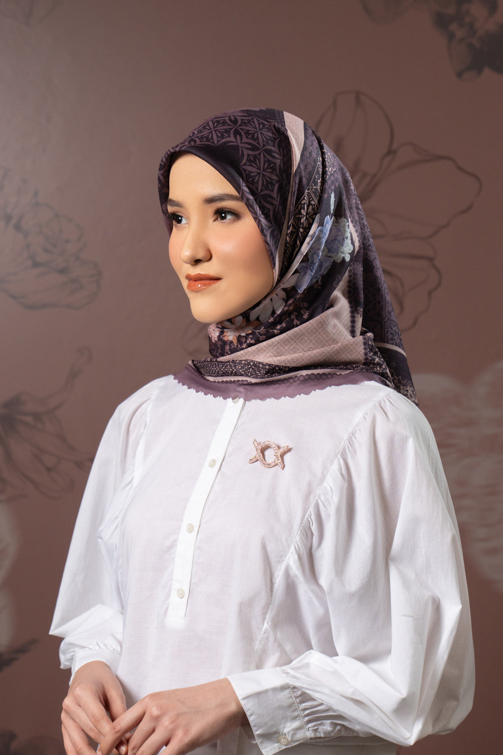 Sasmaya Scarf Raisin Plum