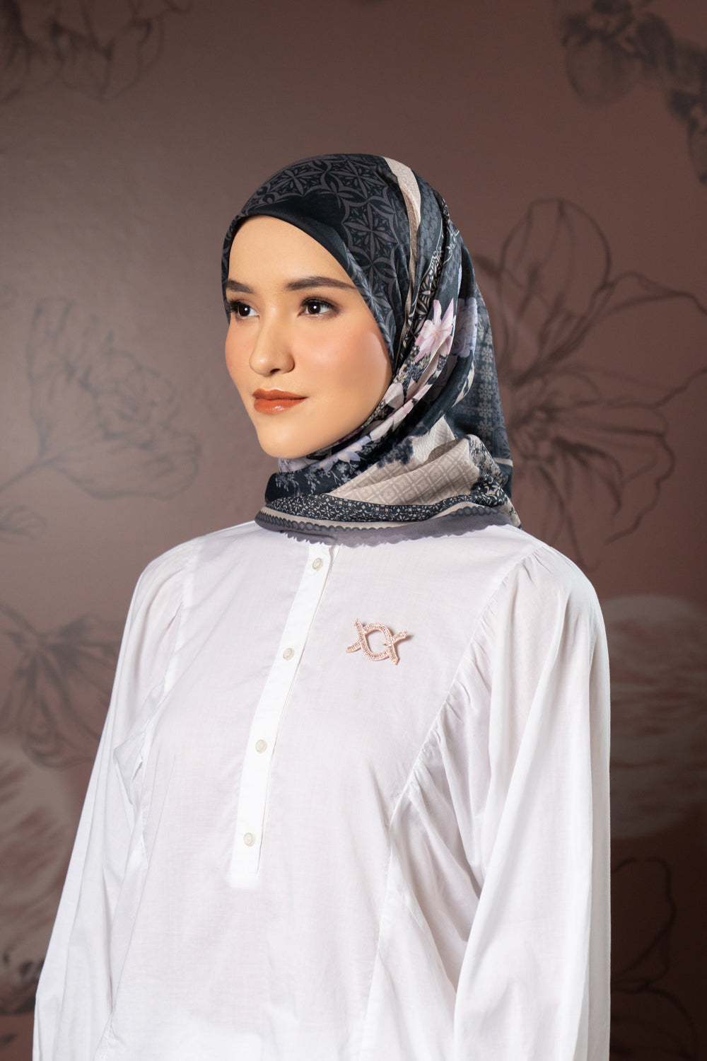 Sasmaya Scarf Midnight Charcoal