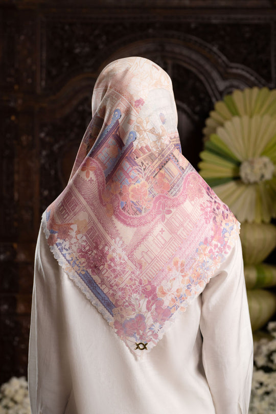 Laksmi Scarf Peony Blush