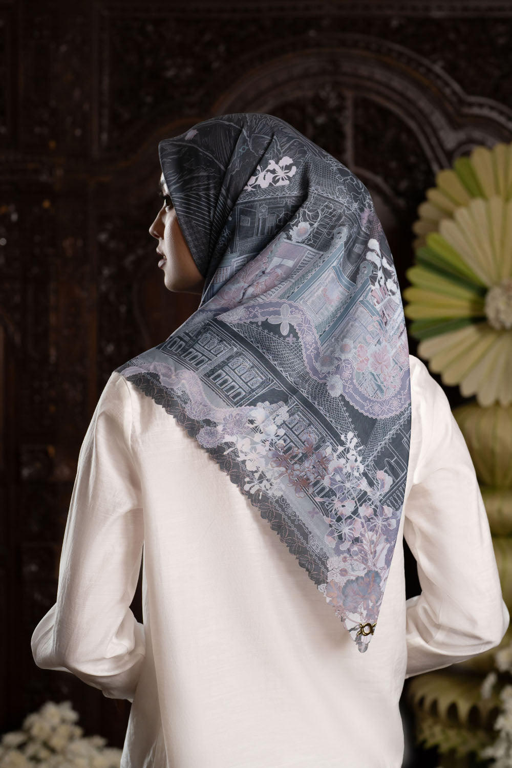 Laksmi Scarf Dark Grigio