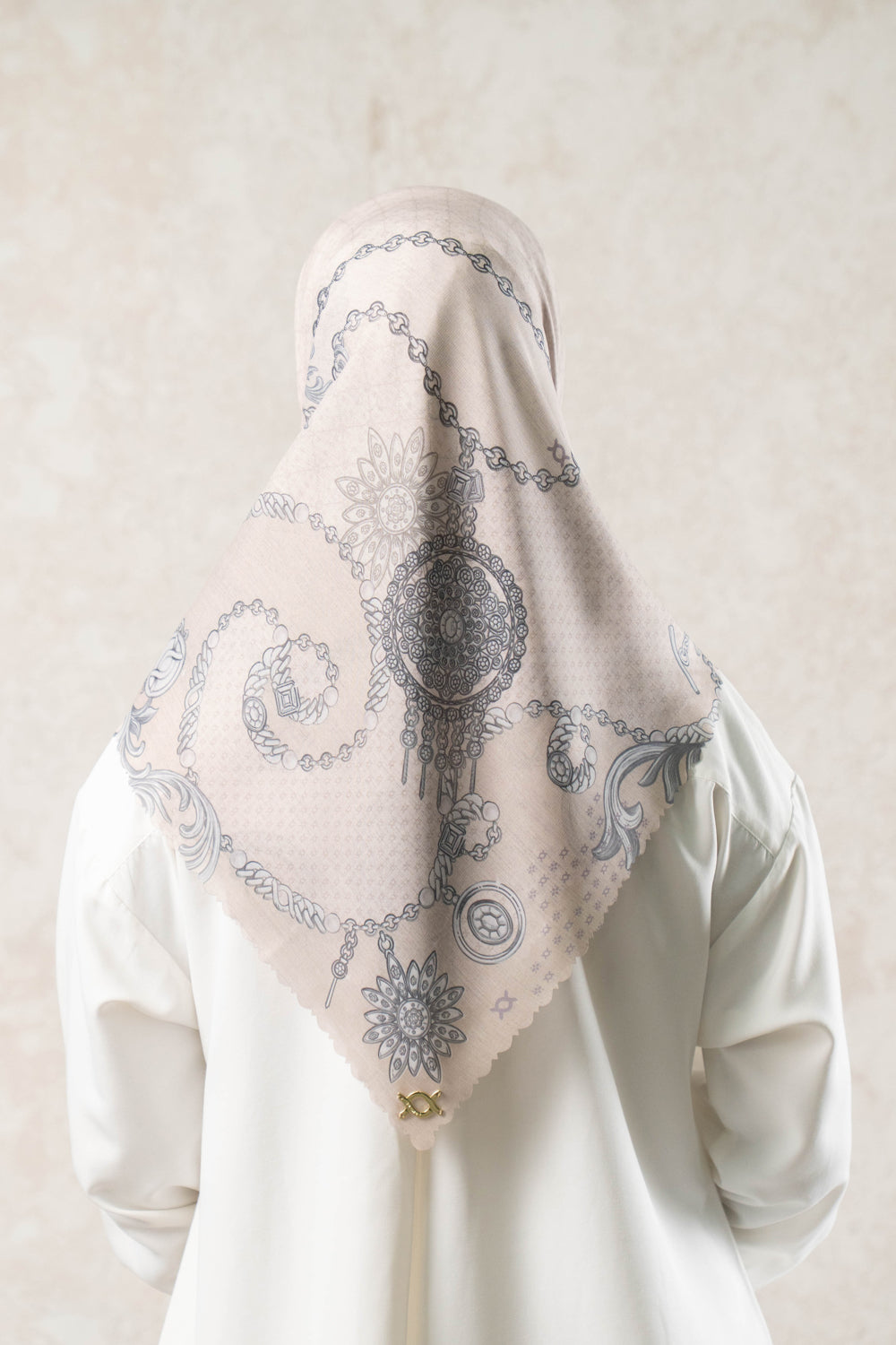 Dyahna Scarf Vanilla Wool