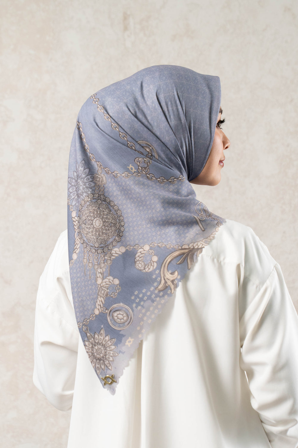 Dyahna Scarf Light Pewter