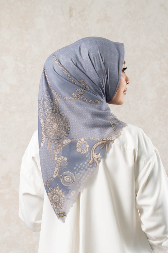 Dyahna Scarf Light Pewter