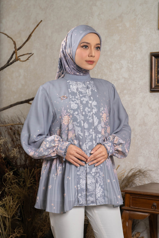 Nahira Blouse (Minor) Heavenly Grey