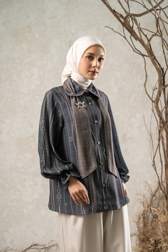 Manika Shirt Bronze Noir