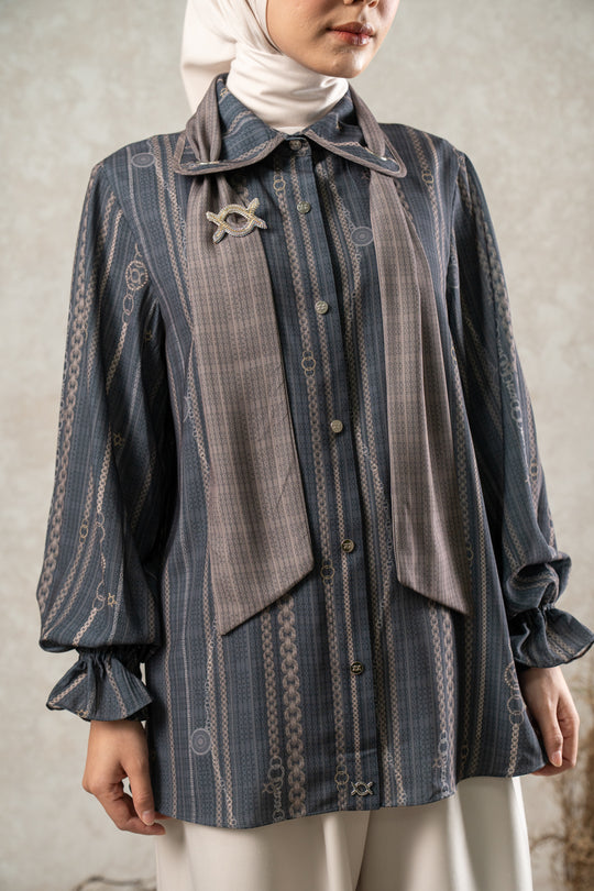 Manika Shirt Bronze Noir