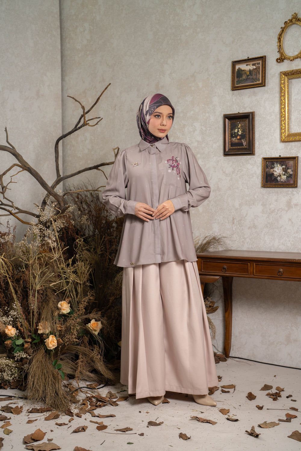 Aeri Shirt Carved Wood