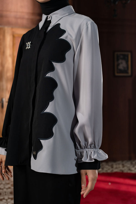 Lunetha Shirt  Black Alloy