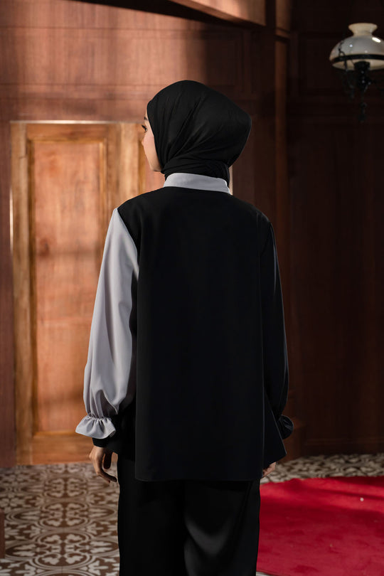 Lunetha Shirt  Black Alloy