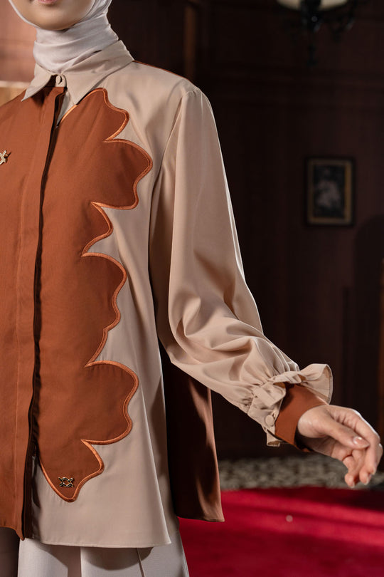 Lunetha Shirt  Amber Brown