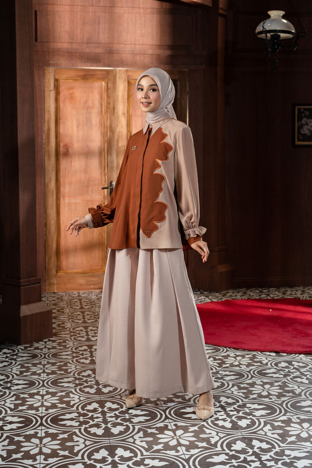 Lunetha Shirt  Amber Brown