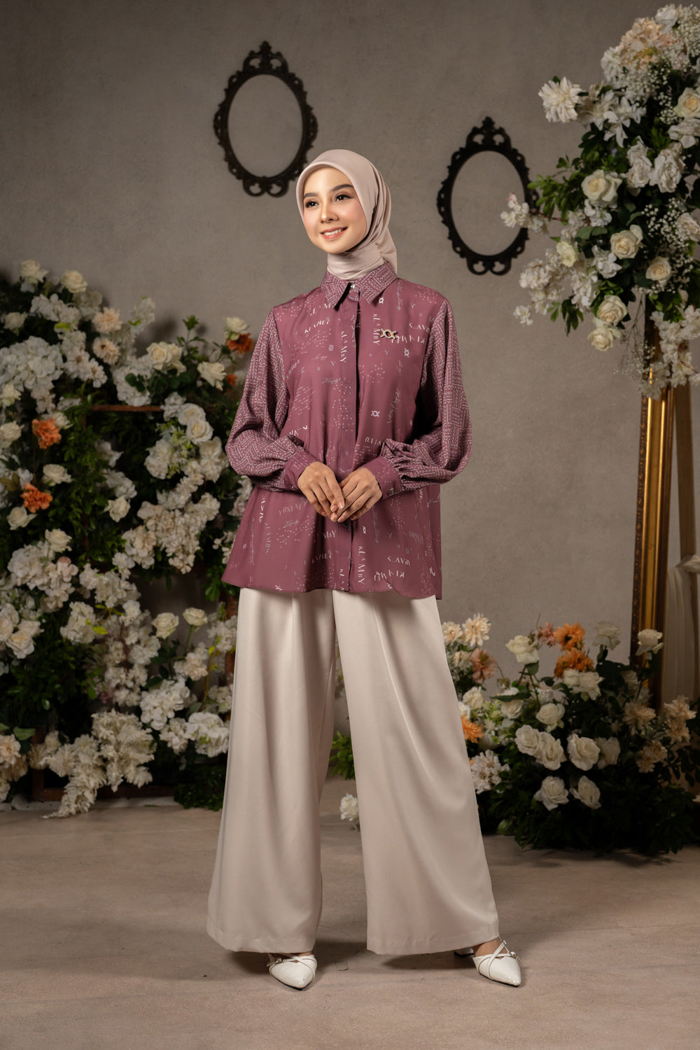 Aksalia Shirt (Minor) Oker Merah