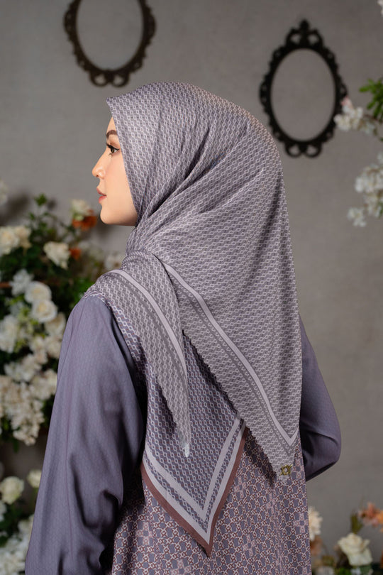 Romely Scarf Saliwah Kelabu
