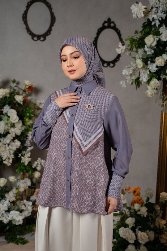 Romely Shirt Ungu Salvia