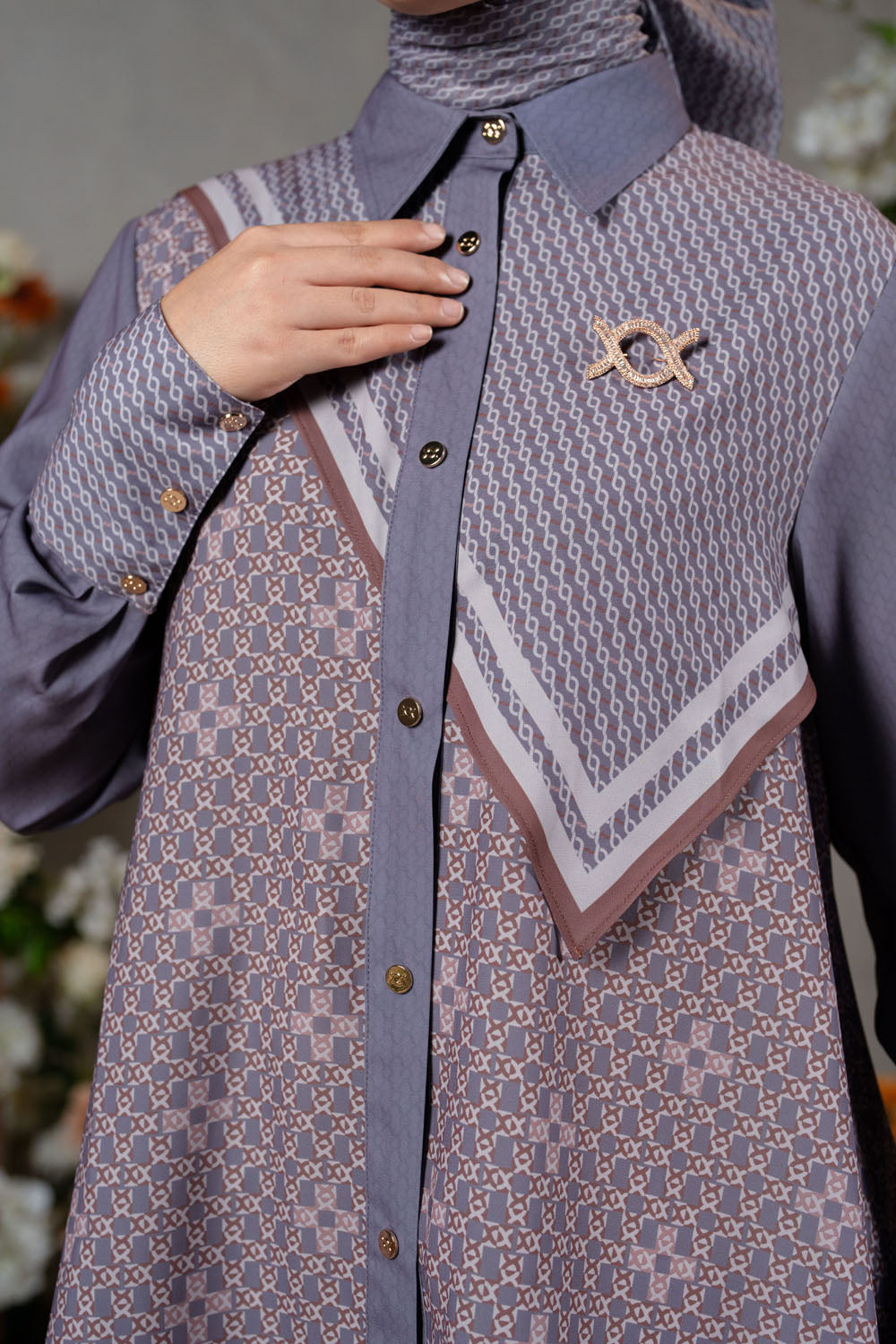 Romely Shirt Ungu Salvia