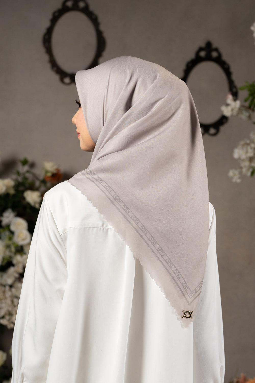 Monogram Daily Scarf Sand Beige