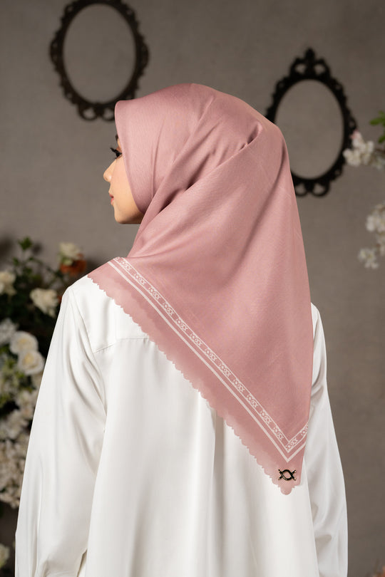 Monogram Daily Scarf Dusty Apricot
