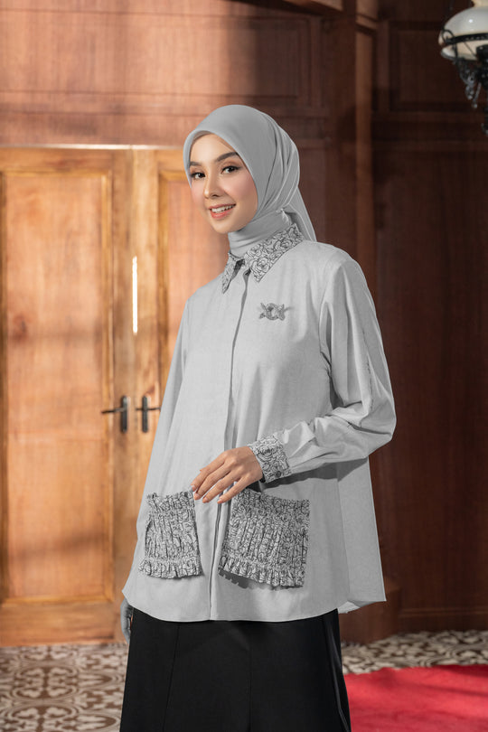 Linnet Shirt Abu Perunggu