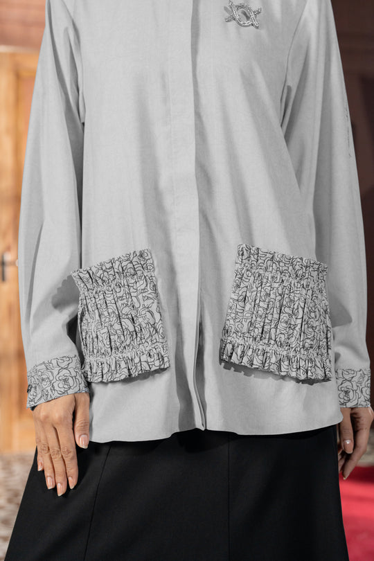 Linnet Shirt Abu Perunggu
