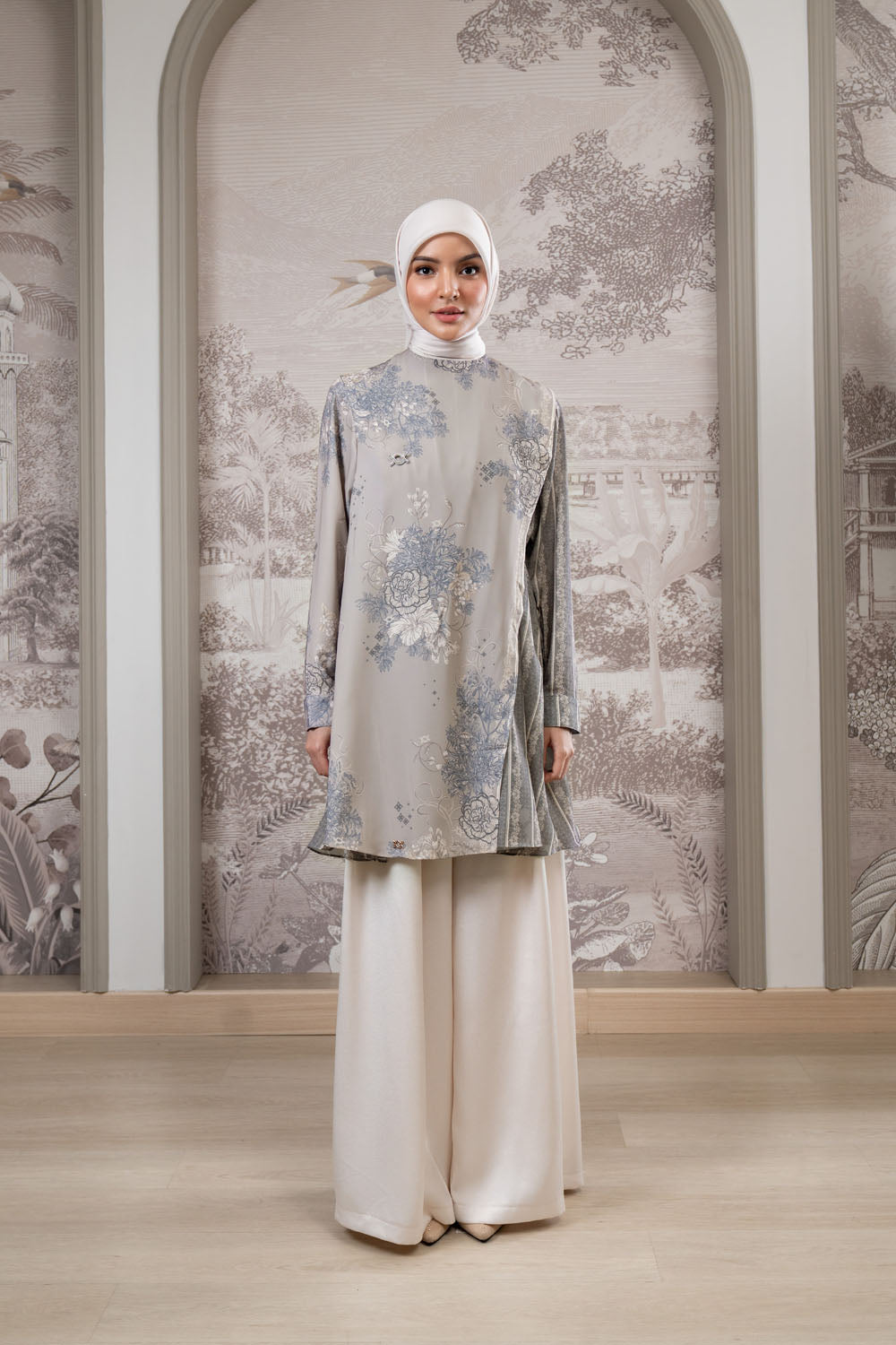 Seluna Tunic Abu Kelabu