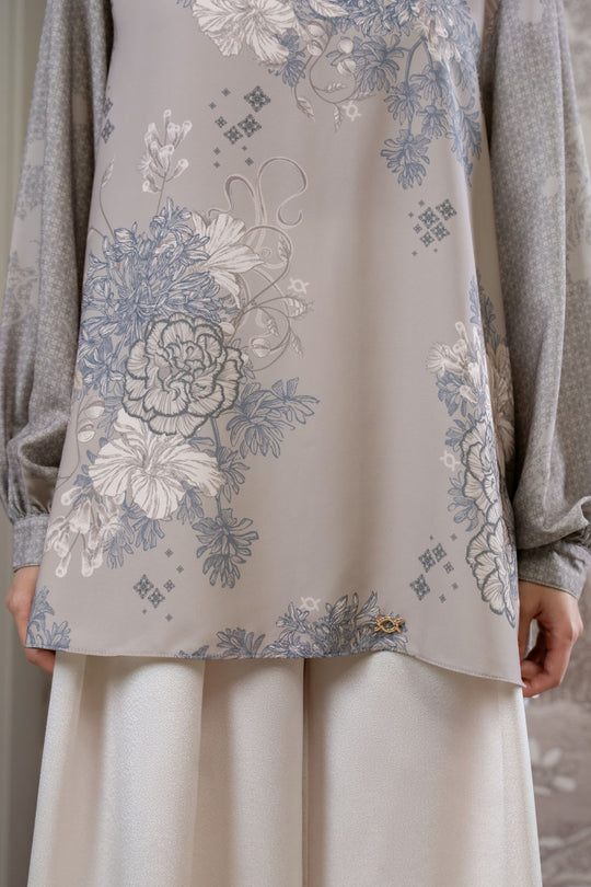 Seluna Blouse Abu Kelabu
