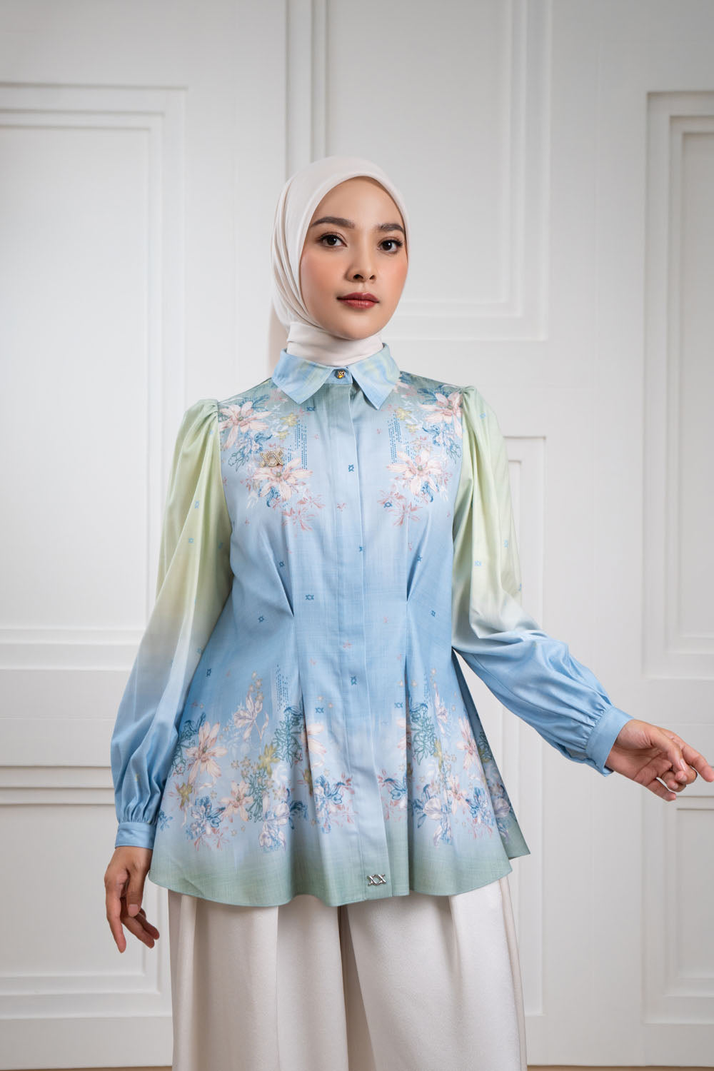 Mirana Shirt Blue Jade