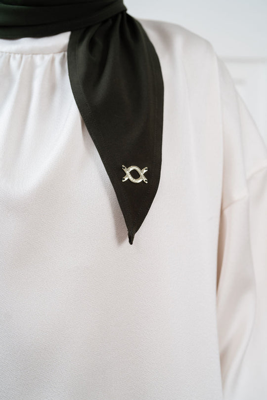 Enora Instant Hijab Hijau Meranti