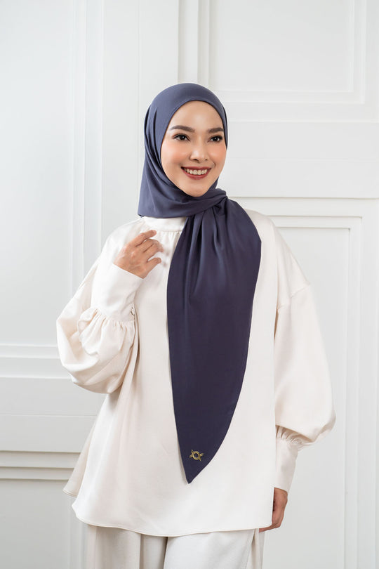 Enora Instant Hijab Laut Biru