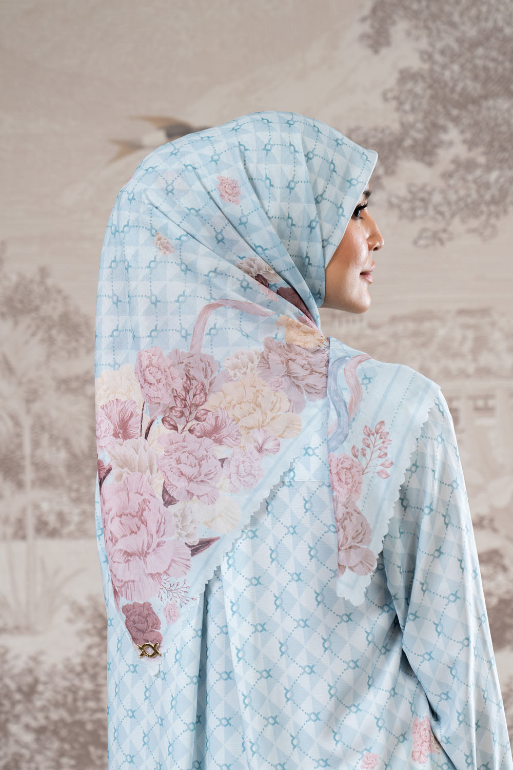 Rosette Scarf 2.0 Pale Mint