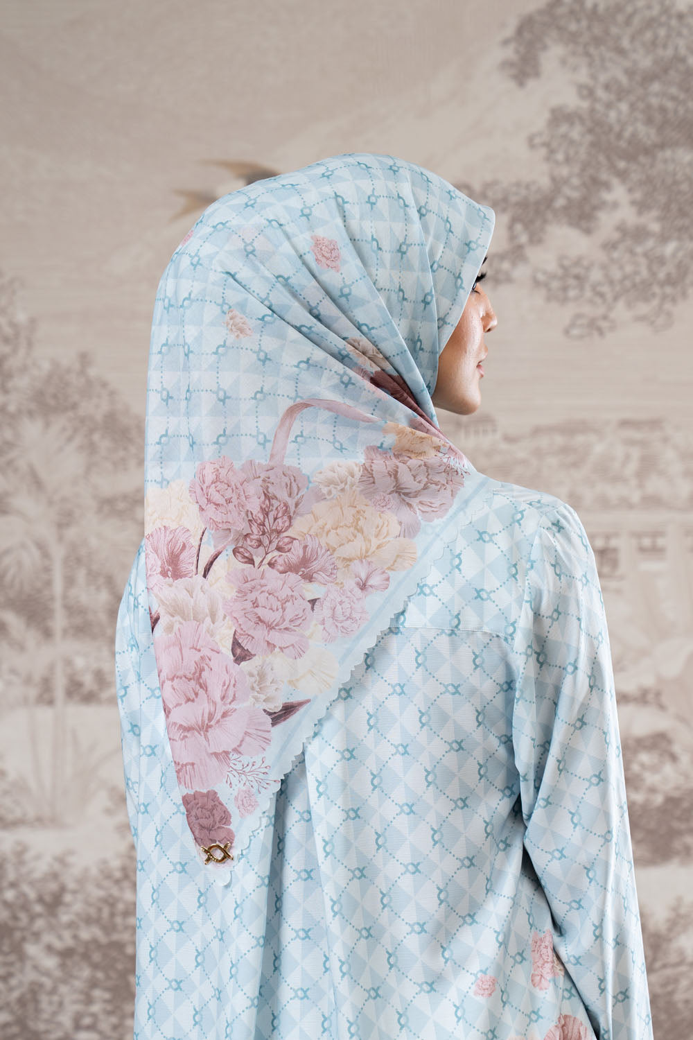 Rosette Scarf 2.0 Pale Mint