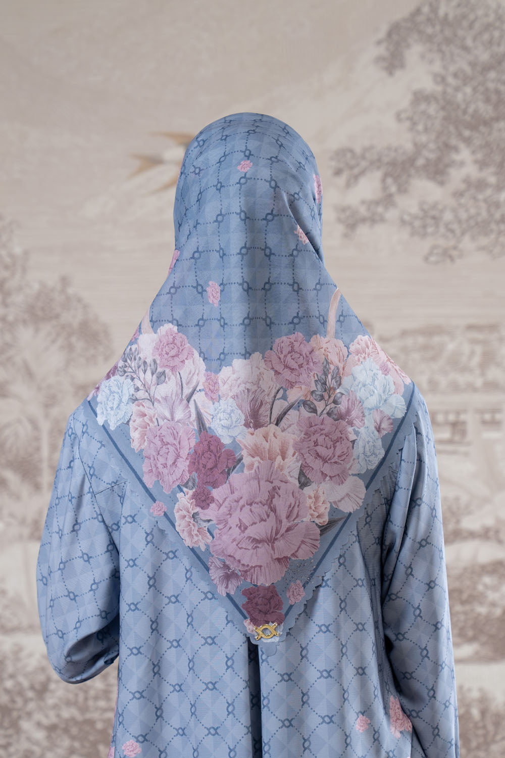 Rosette Scarf 2.0 Slate Grey