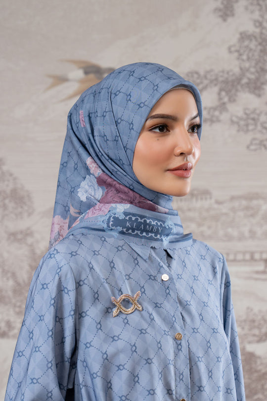 Rosette Scarf 2.0 Slate Grey