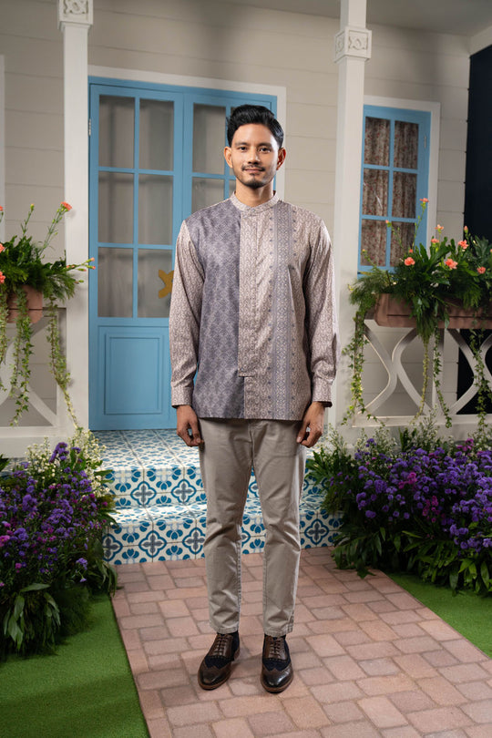 Talaruna Long Shirt Men Grisa