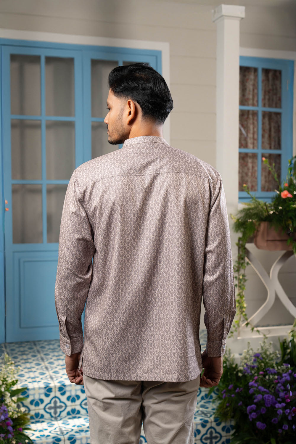 Talaruna Long Shirt Men Grisa