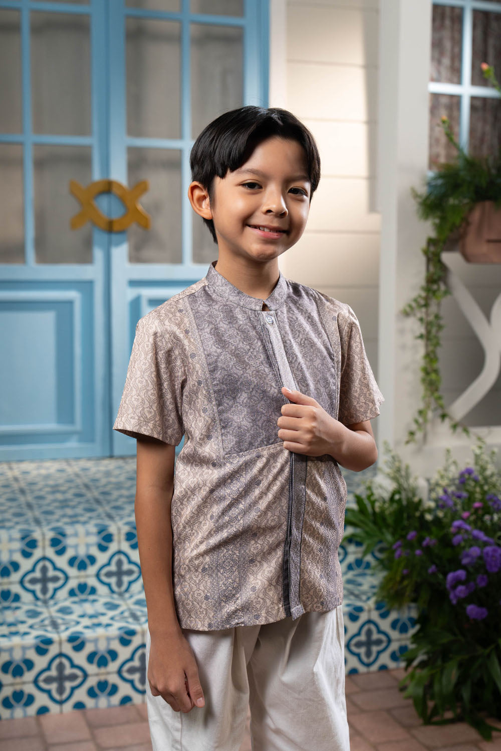 Talaruna Shirt Boy Grisa