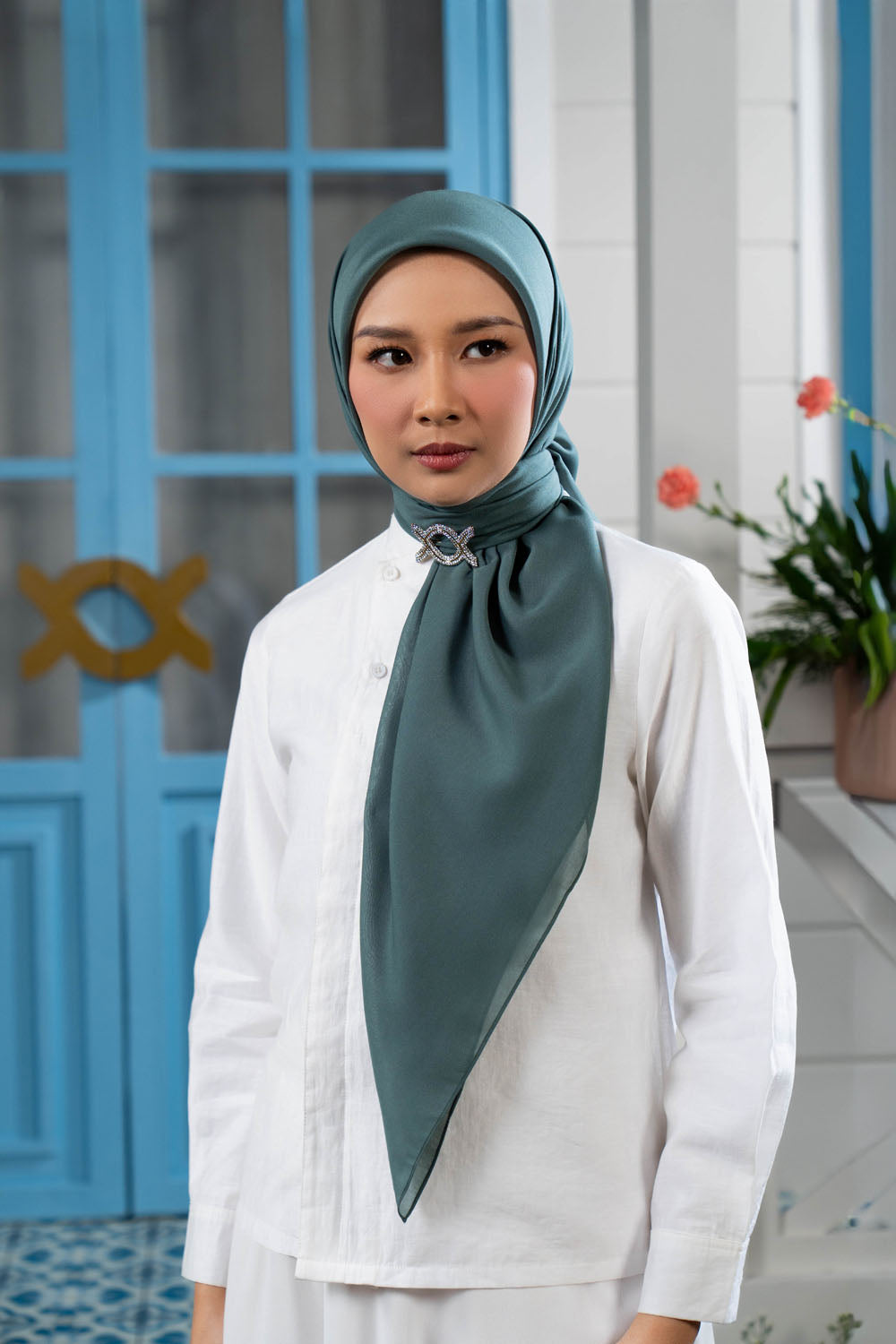 Nura Scarf Seagreen