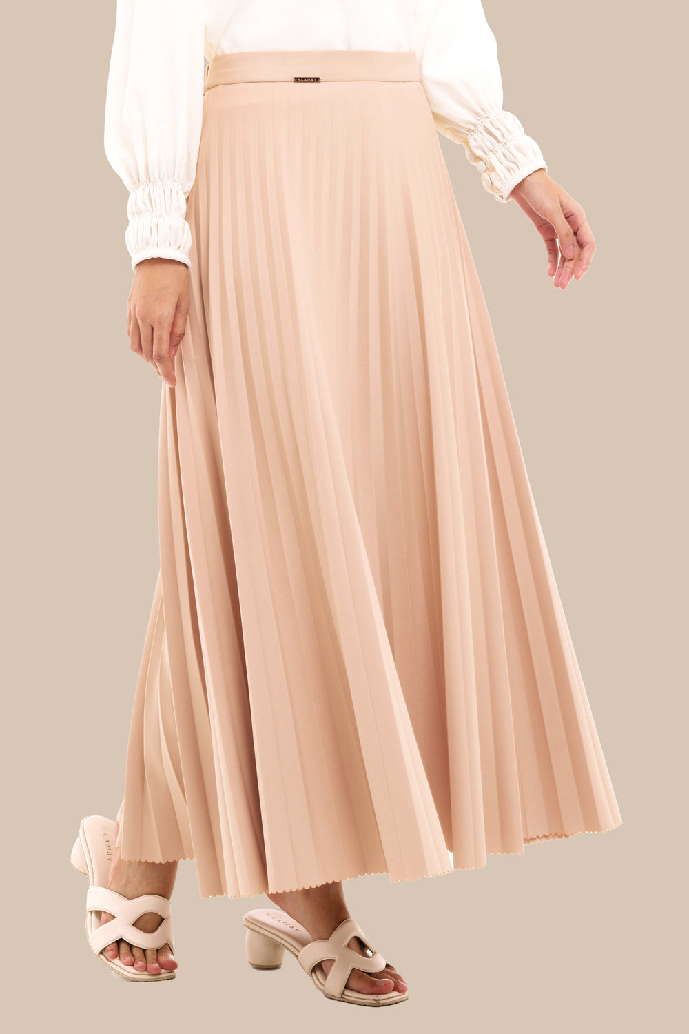 Ellen Pleated Skirt (Minor) Sand