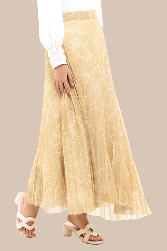 Trisha Pleated Skirt Sunshine