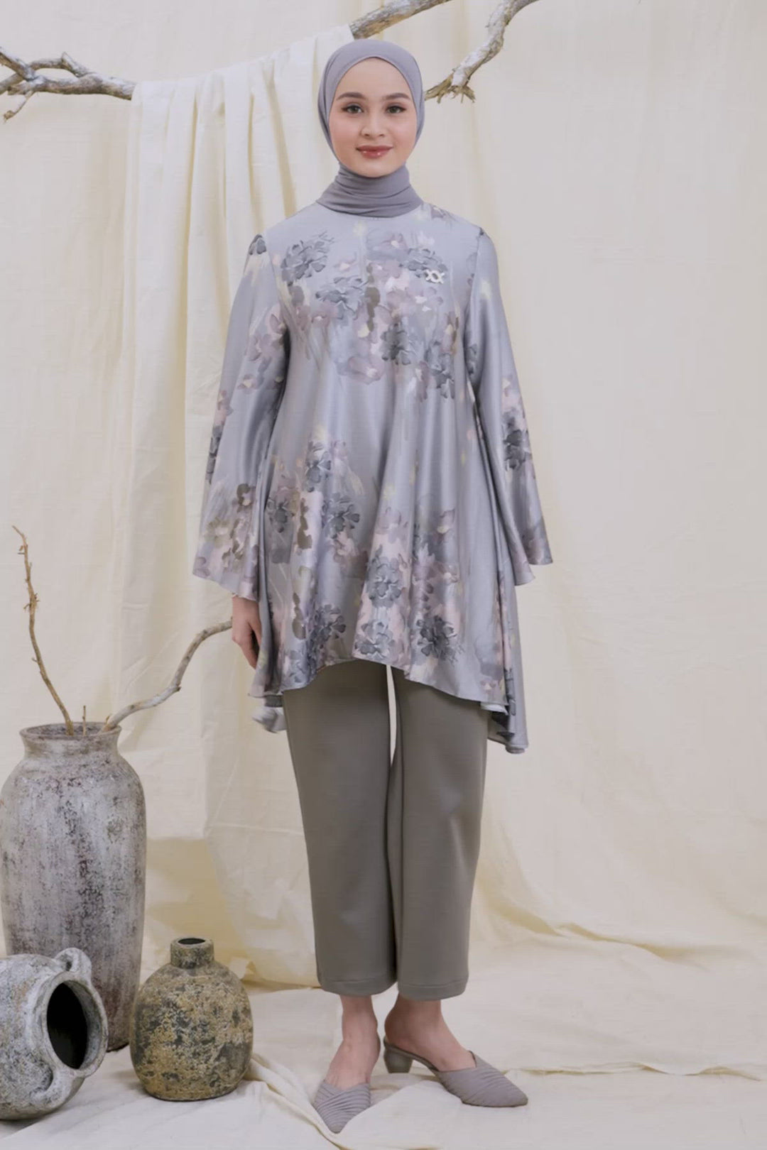 Nara Tunic Grey Mist